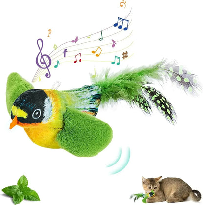 Interactive Bird-Sound Cat Teaser
