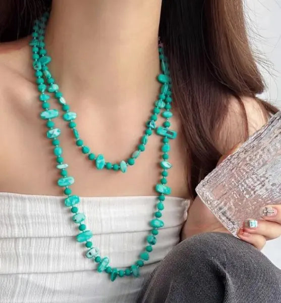 Mosaic Stone Layered Necklace