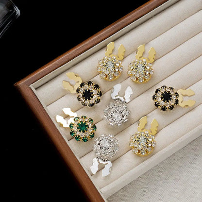 Crystal Button Covers — Set of 3