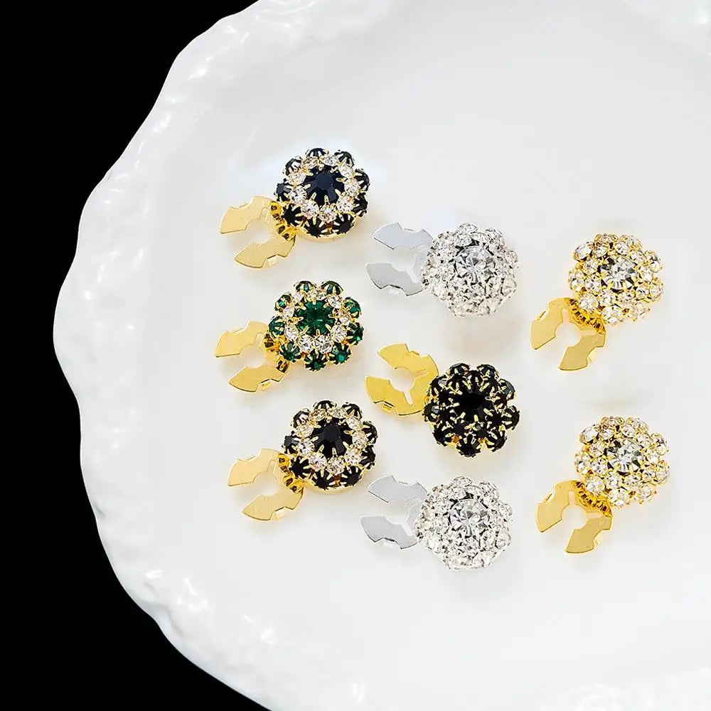 Crystal Button Covers — Set of 3