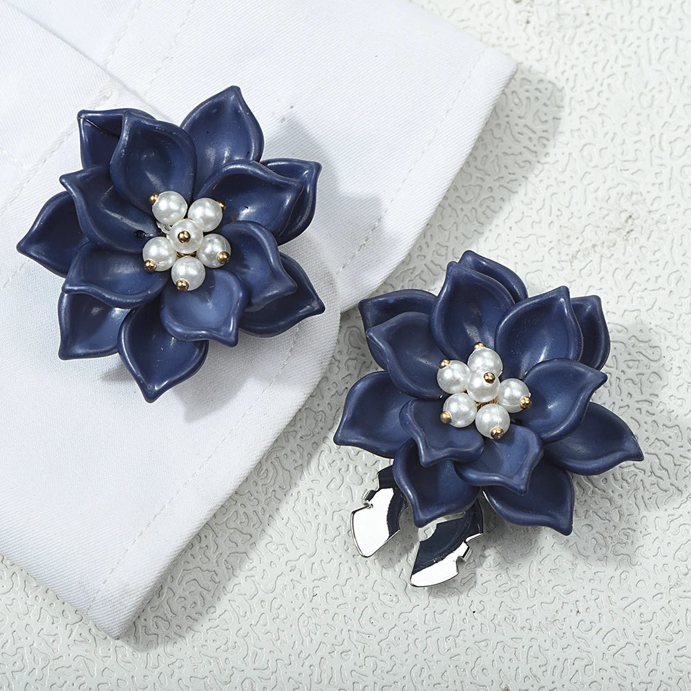 Lotus Flower Button Covers — Set of 2