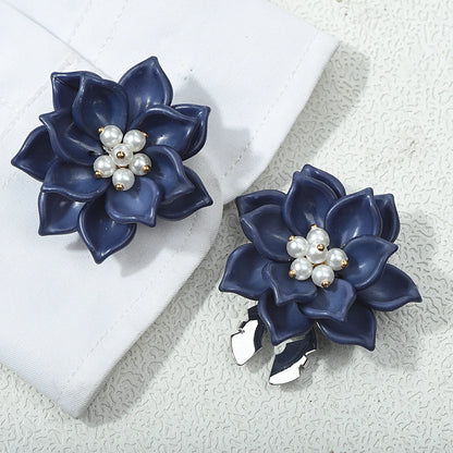 Lotus Flower Button Covers — Set of 2
