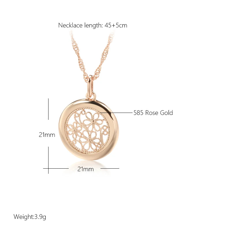 Glossy Boho Flower Necklace