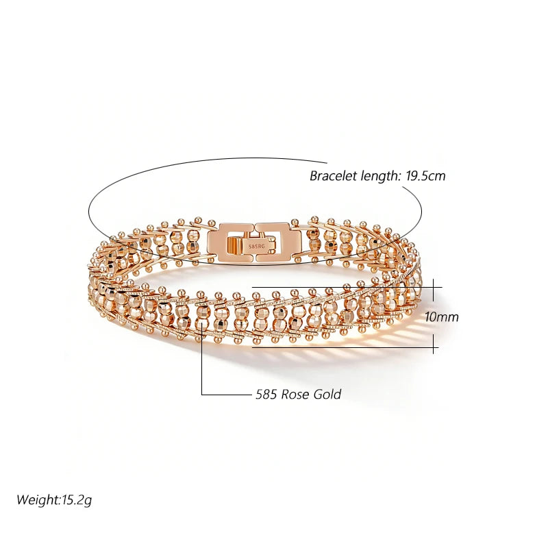 Aurora Rose Gold Link Bracelet