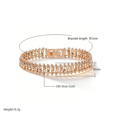 Aurora Rose Gold Link Bracelet