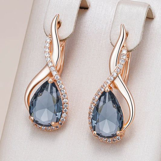 Smoky Vintage Dangle Earrings