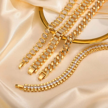 Lumière Paperclip Crystal Bracelet