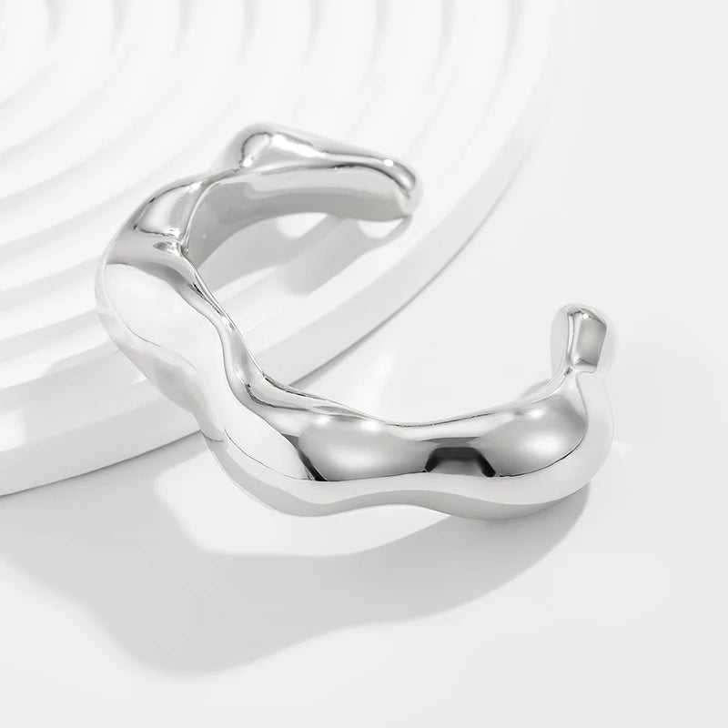 Sculptural Resin Cuff Bangle