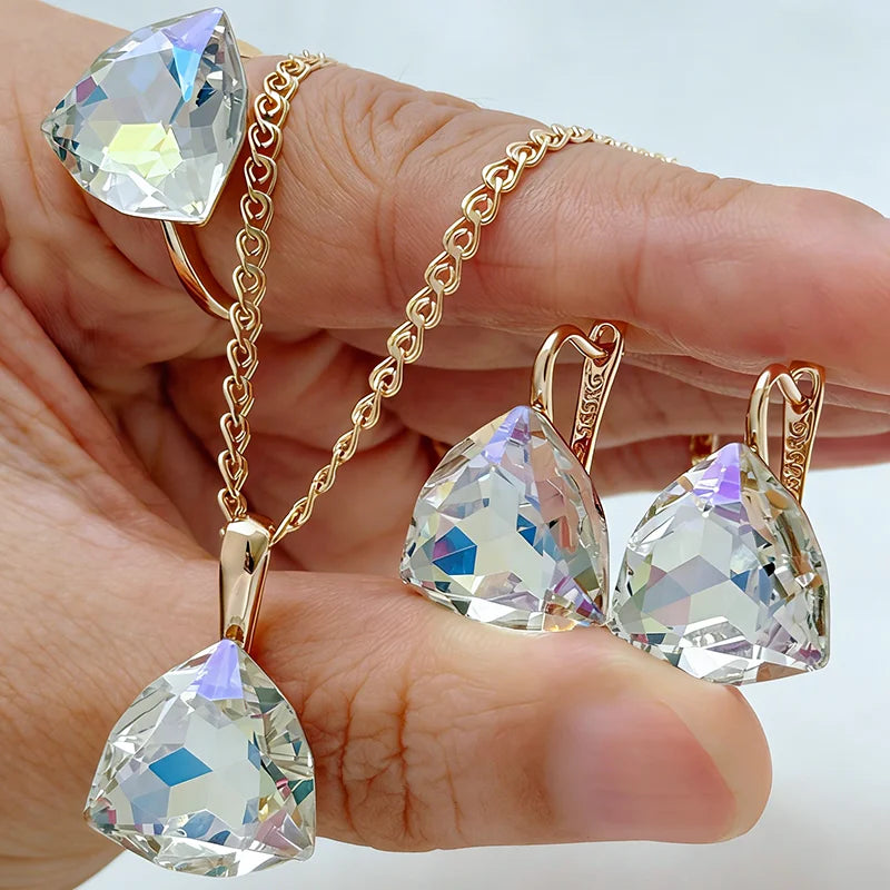 Aurora Triangle Jewelry Set