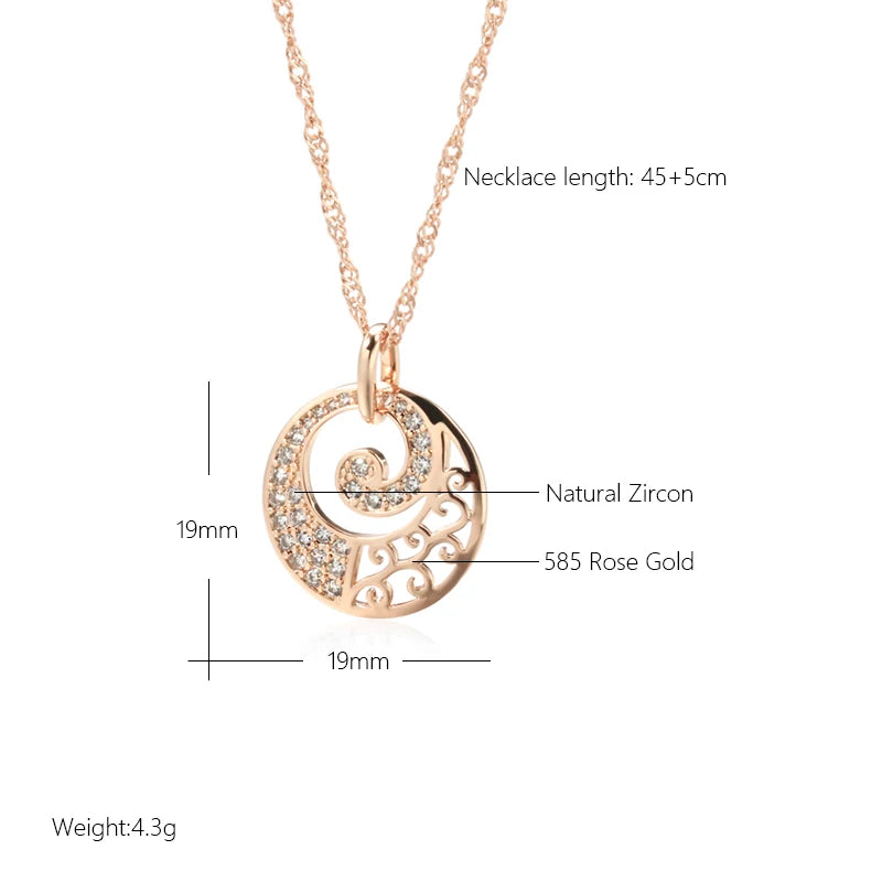 Crystal Flower Pendant Necklace
