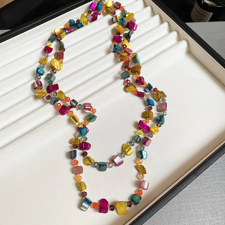 Bohemian Shell Layered Necklace
