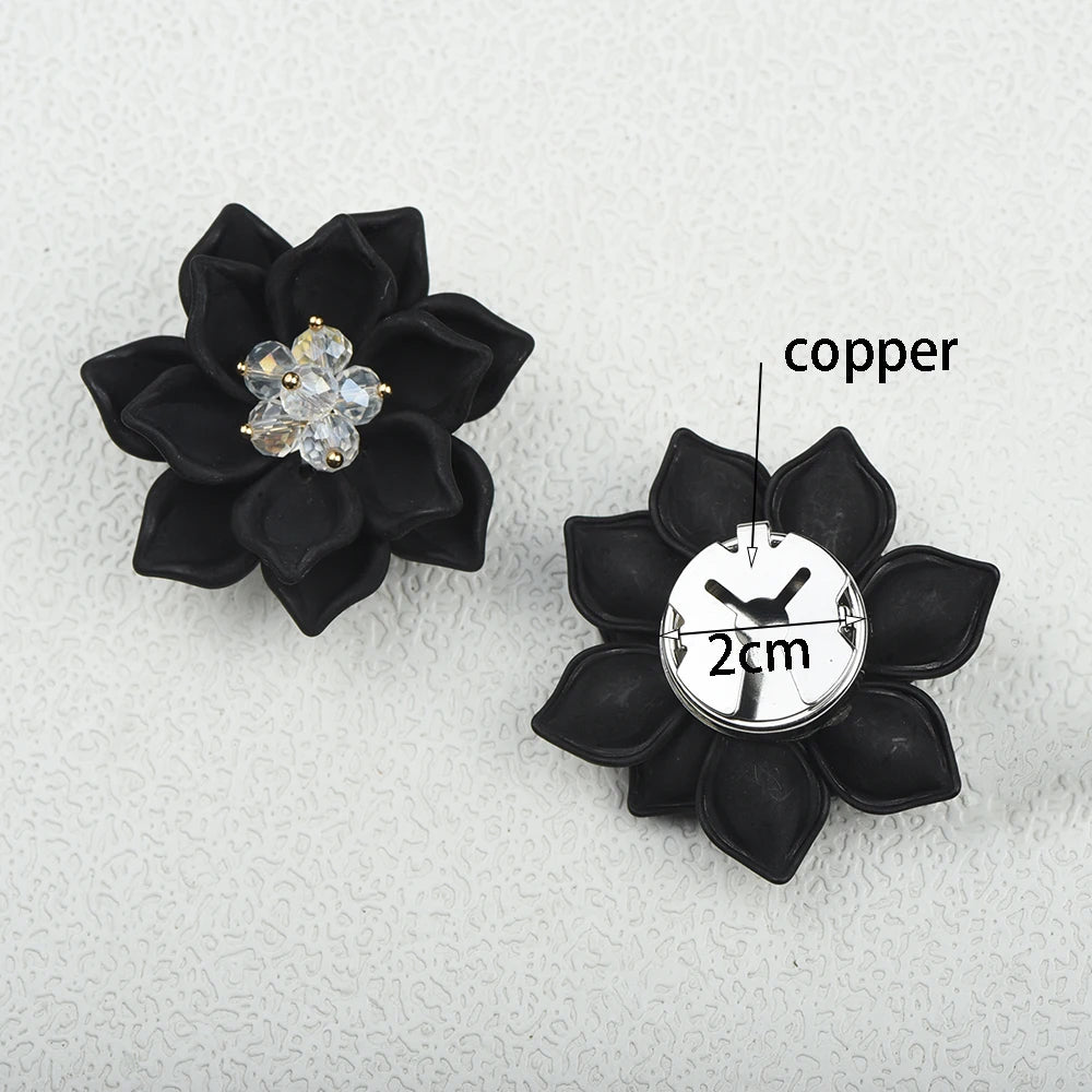 Lotus Flower Button Covers — Set of 2