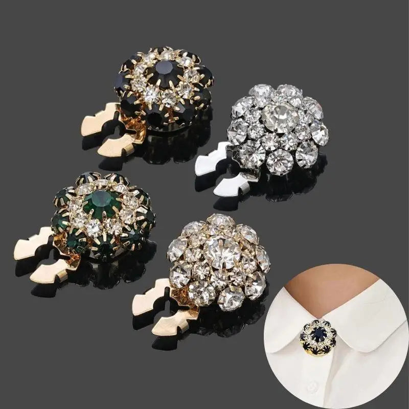 Crystal Button Covers — Set of 3