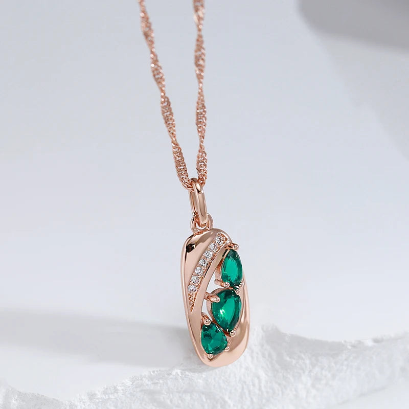 Smaragds Vintage Pendant Kaklarota