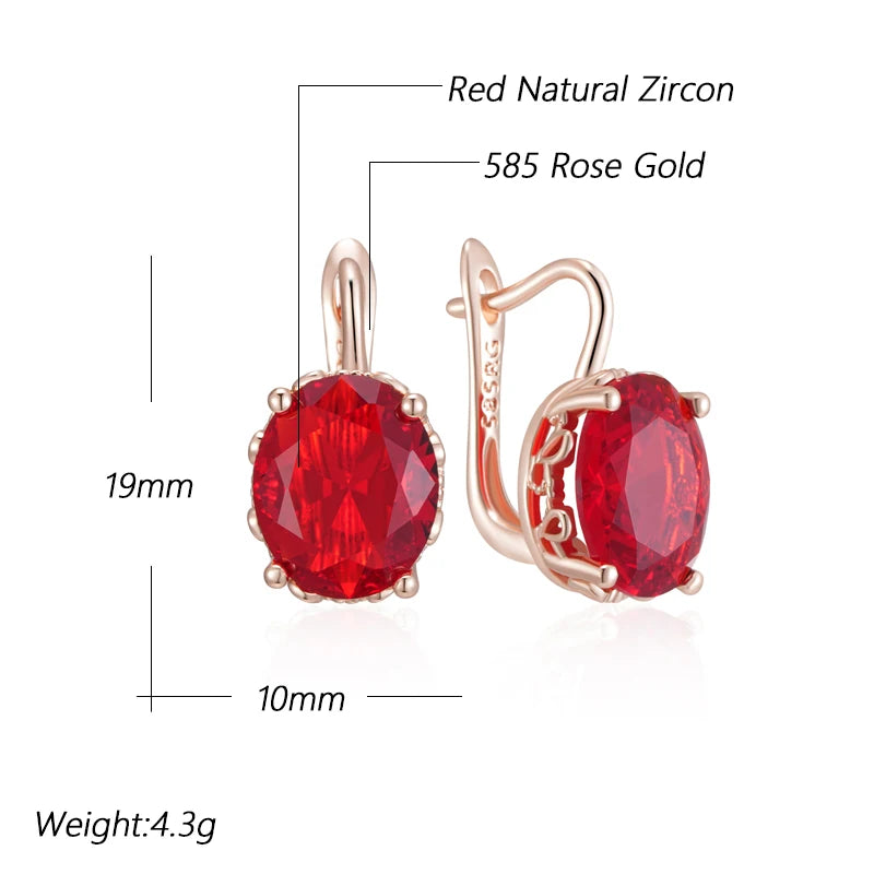 Ruby Statement Drop Earrings