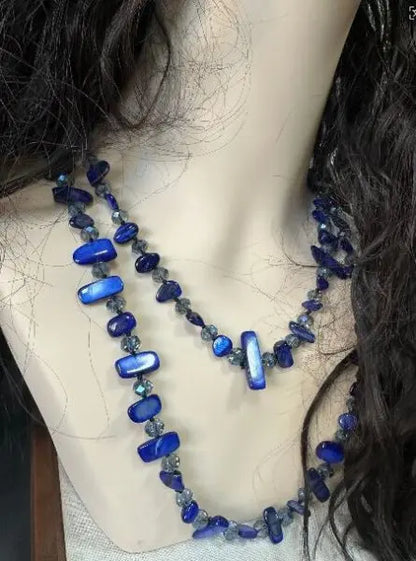 Mosaic Stone Layered Necklace
