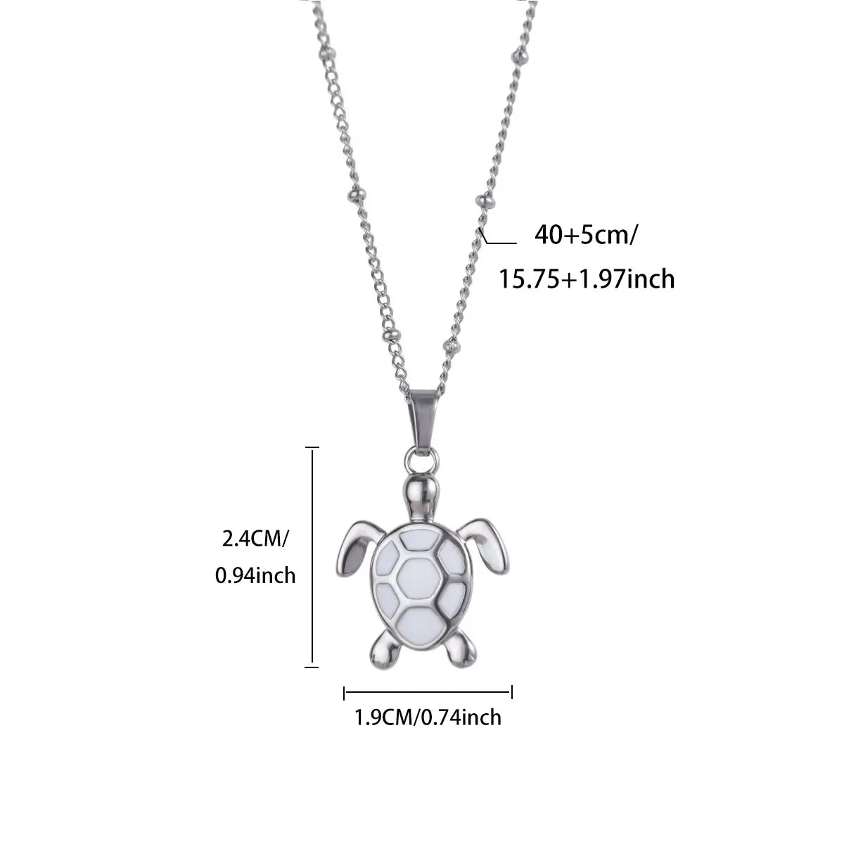 Coastal Turtle & Butterfly Charm Necklace