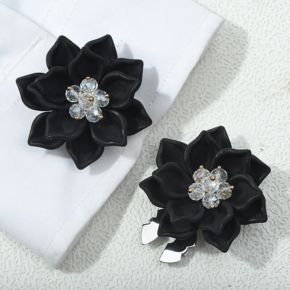 Lotus Flower Button Covers — Set of 2