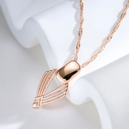 Geometric Hollow Pendant Necklace
