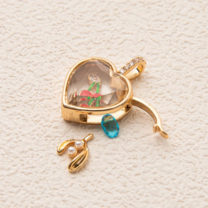 Floating Locket Necklace & Charms