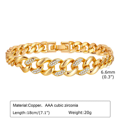 Lumière Paperclip Crystal Bracelet