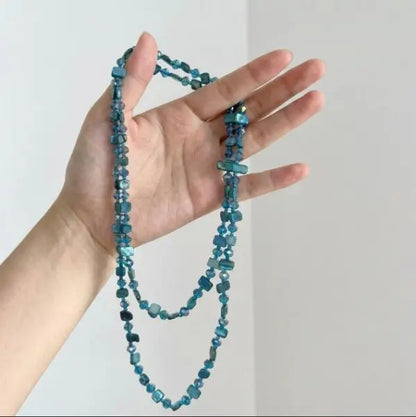Mosaic Stone Layered Necklace