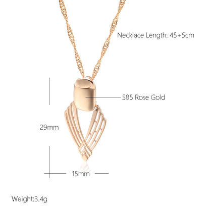Geometric Hollow Pendant Necklace