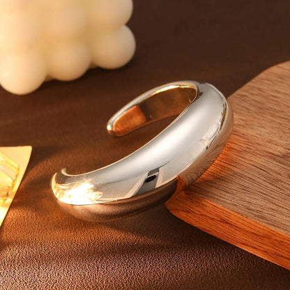Sculptural Resin Cuff Bangle