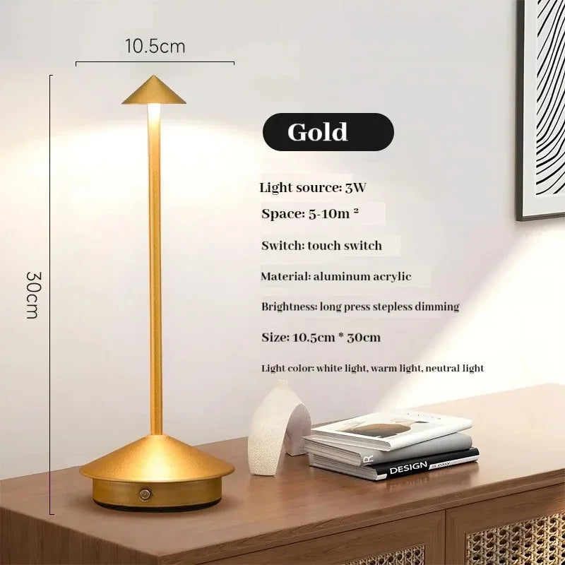 Cordless Ambient Touch Rechargeable Table Lamp