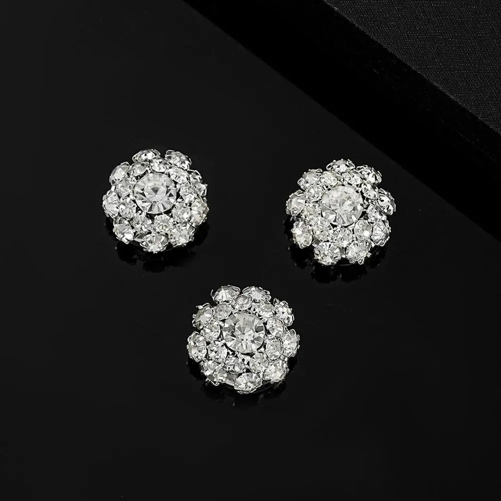 Crystal Button Covers — Set of 3