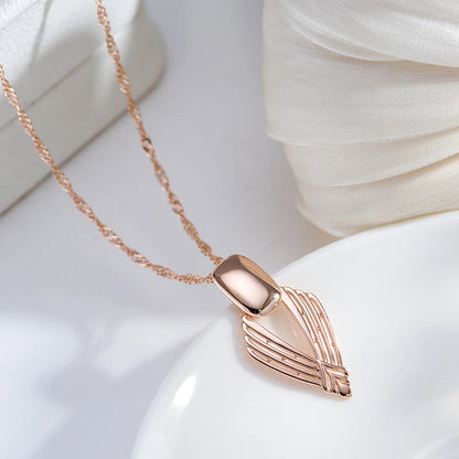 Geometric Hollow Pendant Necklace