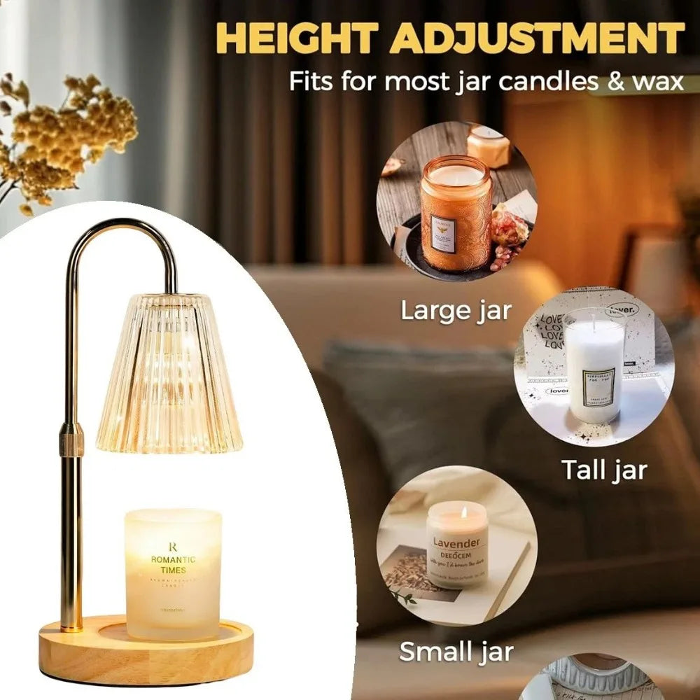 Luméa Adjustable Candle Warmer Lamp with Timer