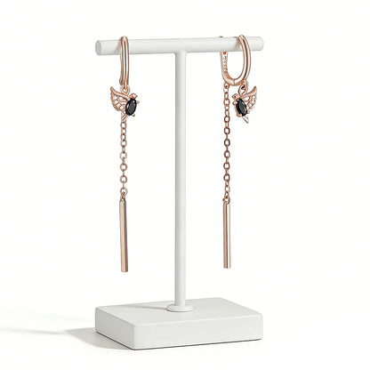 Birdie Long Tassel Earrings