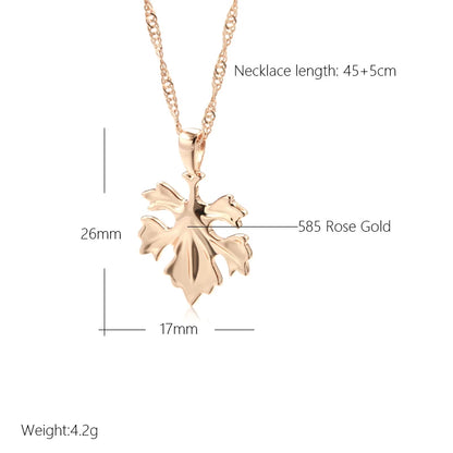 Minimalist Leaf Pendant Necklace
