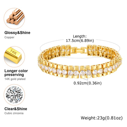 Lumière Paperclip Crystal Bracelet