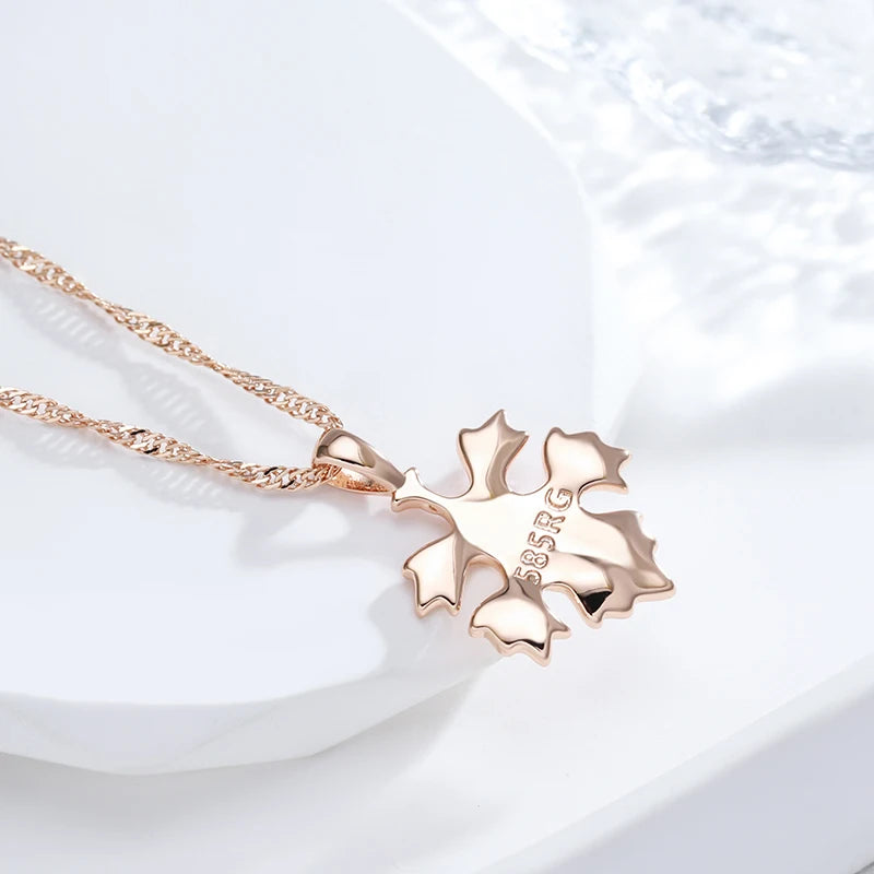 Minimalist Leaf Pendant Necklace