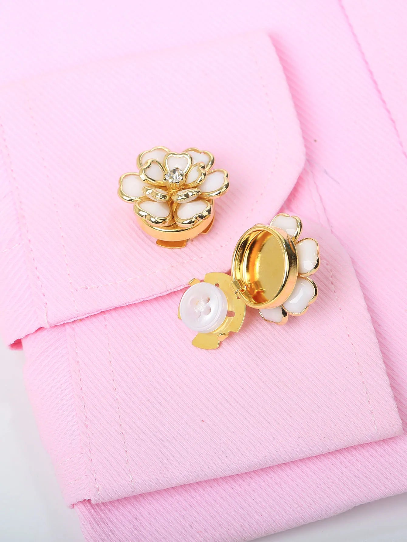 Crystal Button Covers – Set of 2