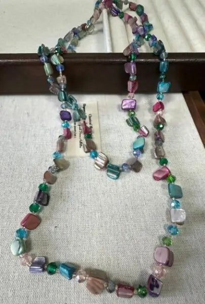 Mosaic Stone Layered Necklace