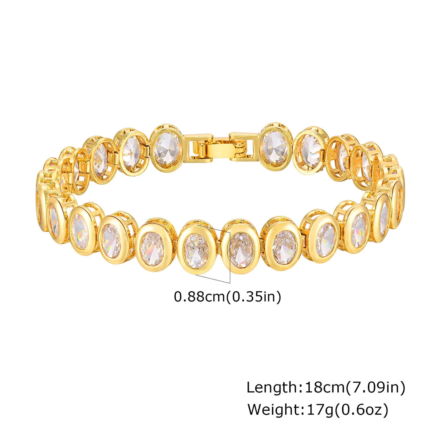 Lumière Paperclip Crystal Bracelet
