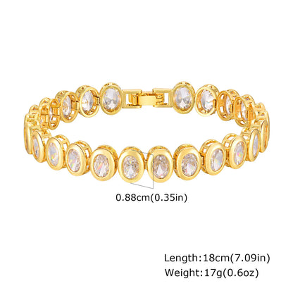 Lumière Paperclip Crystal Bracelet