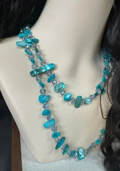 Mosaic Stone Layered Necklace