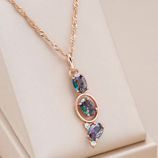 Aurora Long Drop Necklace