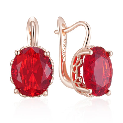 Ruby Statement Drop Earrings