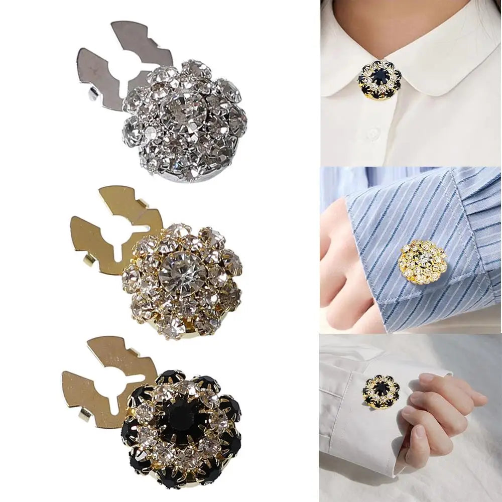 Crystal Button Covers — Set of 3
