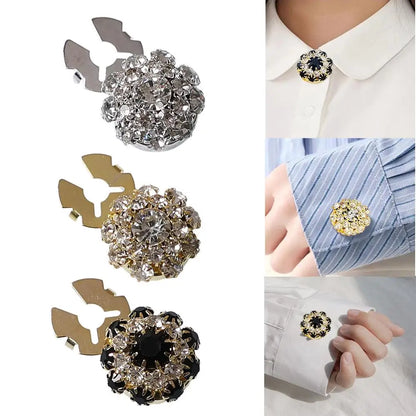 Crystal Button Covers — Set of 3