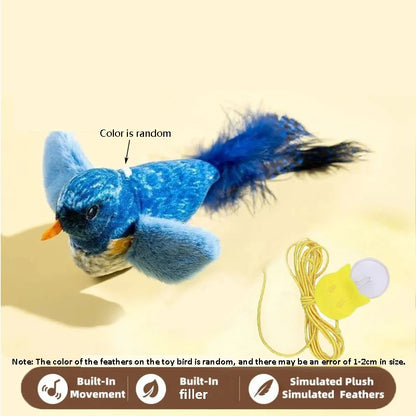 Interactive Bird-Sound Cat Teaser