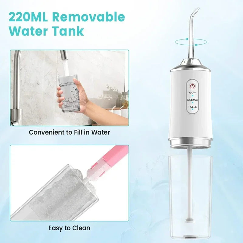 WaterFlosser Optimized Water Jet for Teeth Cleaning