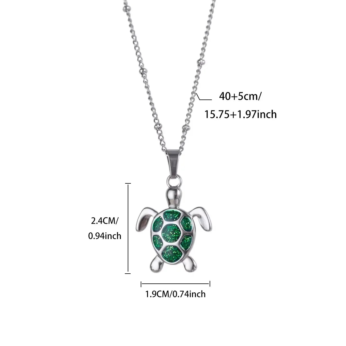 Coastal Turtle & Butterfly Charm Necklace