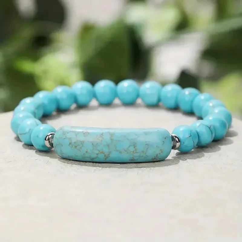 Natural Stone Beaded Bracelet