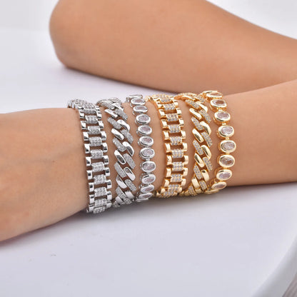 Lumière Paperclip Crystal Bracelet